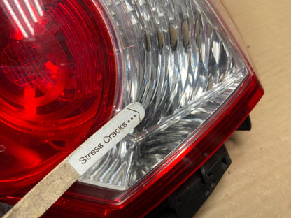 2009 2010 Acura Tsx Sedan Right Passenger Rh Side Tail Light AG8914 DW4