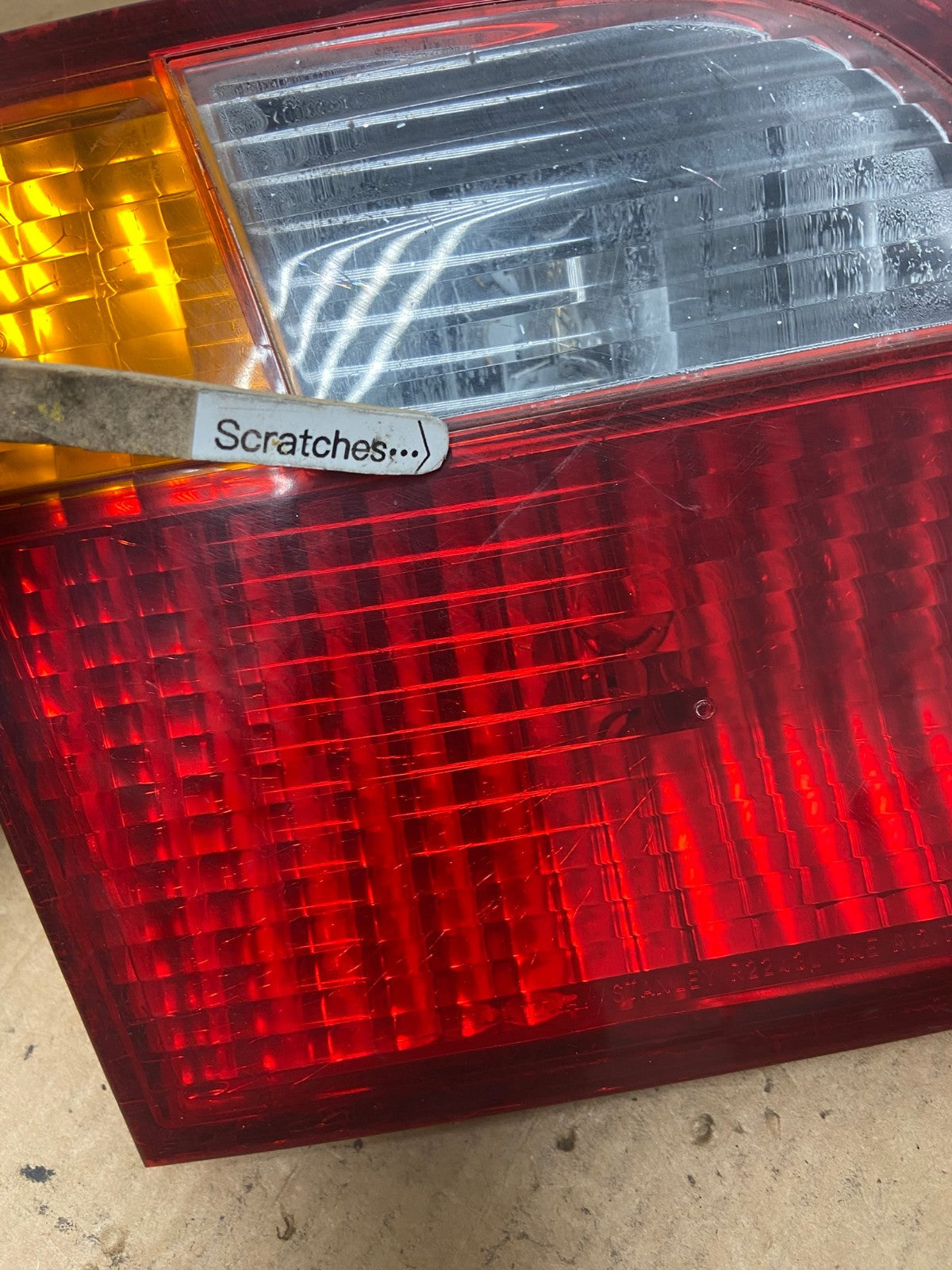 1999 2000 Honda Civic Sedan Left Driver LH Side Tail Light Inner AD4775 LK3