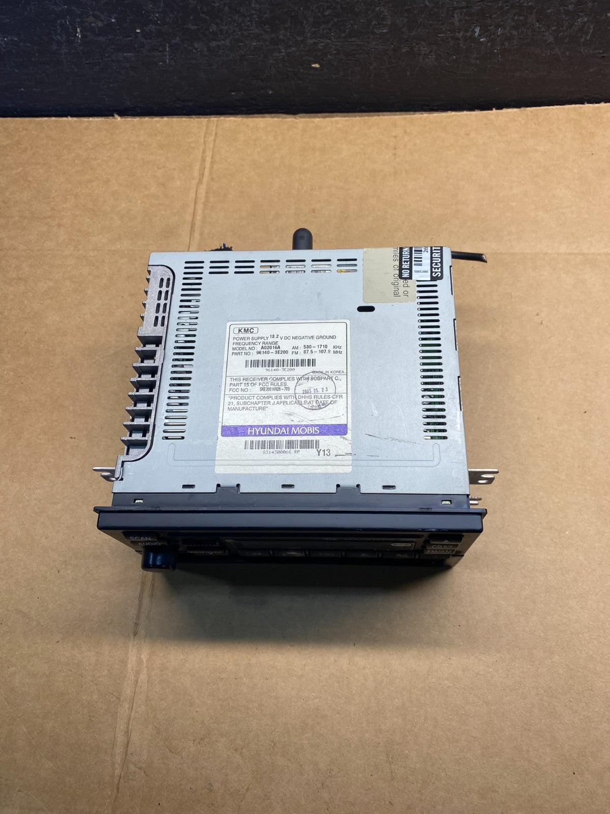 2003 2004 2006 Kia Sorento AM/FM CD Radio Casette AD3653 DG3