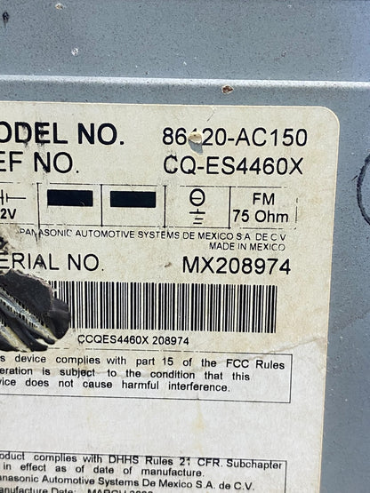 2005 2006 2007 Toyota Avalon AM FM CD Mp3 Radio Receiver AH4811 DG6