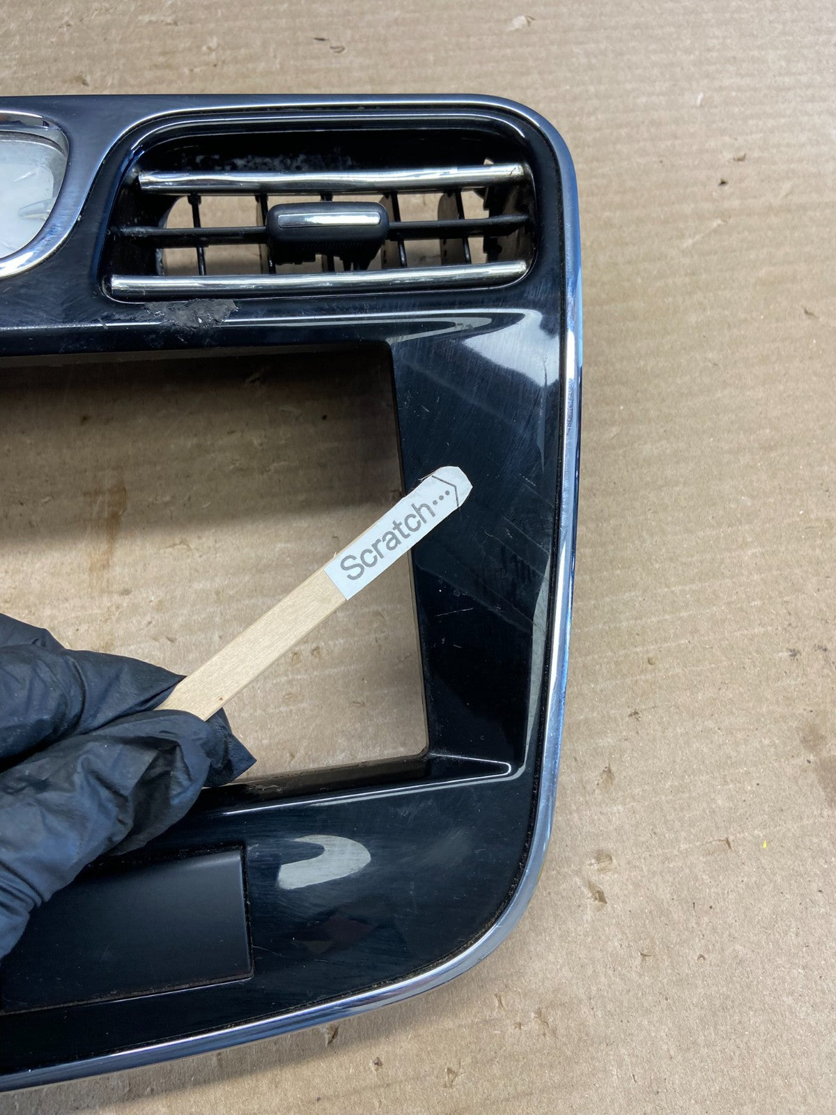 2011-2014 Chrysler 200 Dash Radio Bezel Trim Clock Hazard Bezel AH3840 DG1