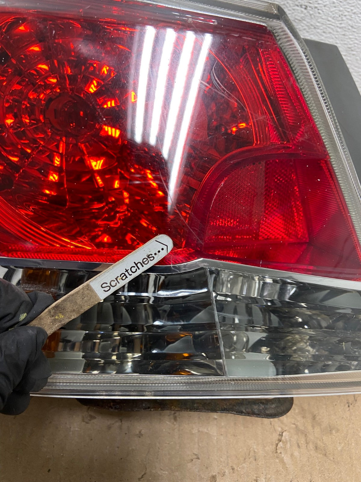 2008 to 2012 Honda Accord Sedan Tail light Left Driver LH Side AD7731 LK3