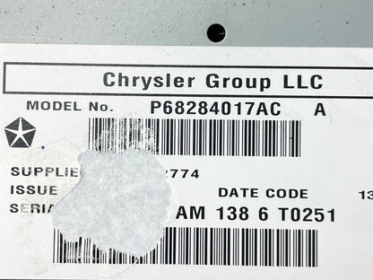2007 2014 Jeep Dodge Chrysler Screen Display CD Player Satellite Radio AI0582 DG11