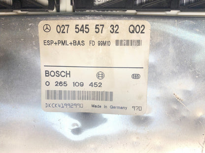 2000 - 2002 Mercedes E320 ABS ESP Control Module 0275455732 ad0487 DG2
