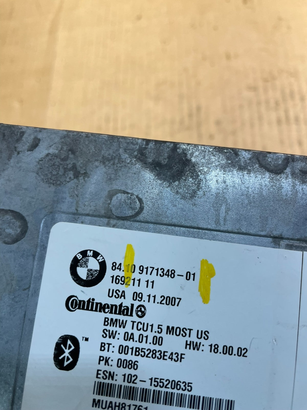 2007 to 2011 Bmw Bluetooth  Control Module Computer Telematics OEM w6753 DG5