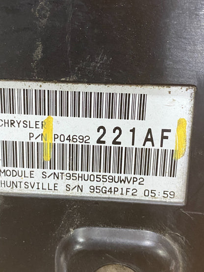 2009 Jeep Grand Cherokee Fuse Box Relay Panel P04692221AF ac0660 DG6