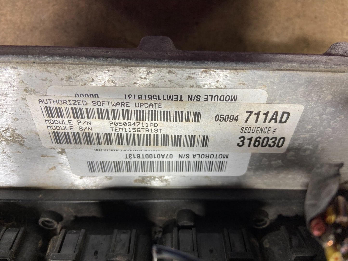 2007 Dodge Durango 5.7L Engine Computer Module P05094711AD M9787 PS2