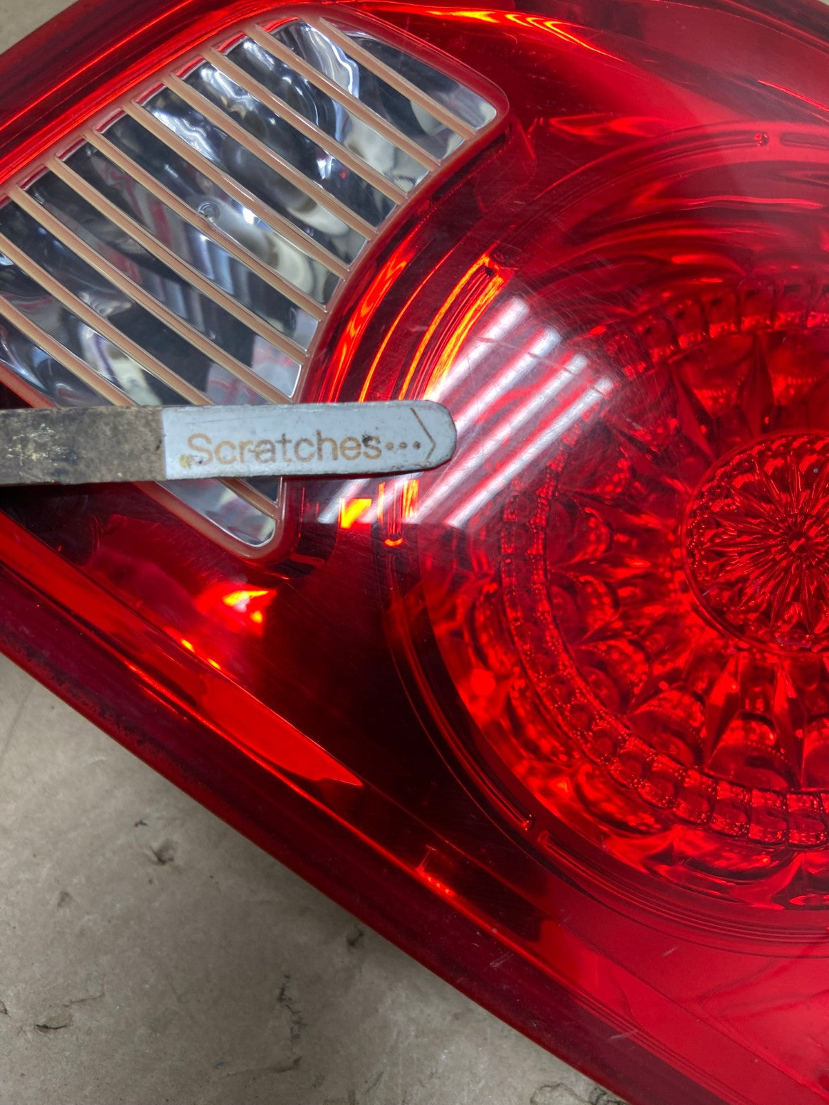 2007 2008 2009 Hyundai Santa Fe Right Passenger Tail Light Inner AI2467 LK3