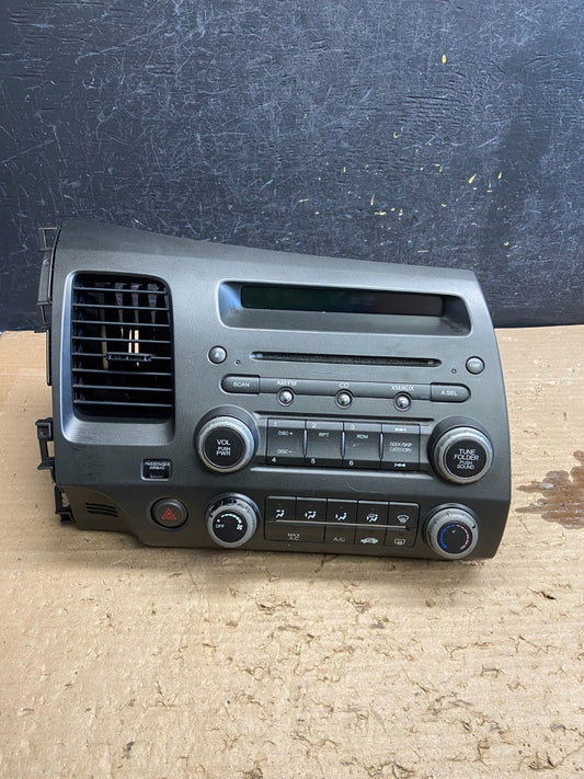 2006 - 2011 Honda Civic Radio AM/FM Climate Control Air Vent Bezel AG8798 DG0