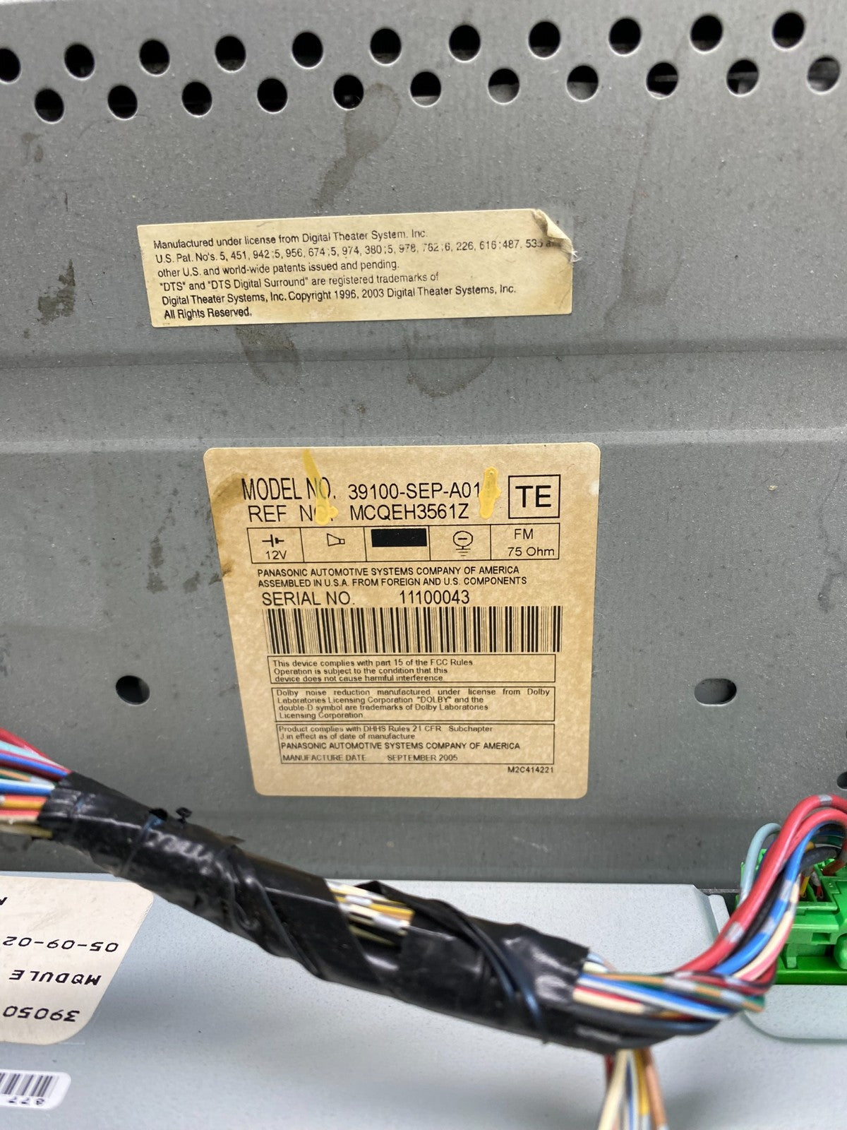 2004 2006 Acura TL CD Player Radio Climate Control ac6299 DG5