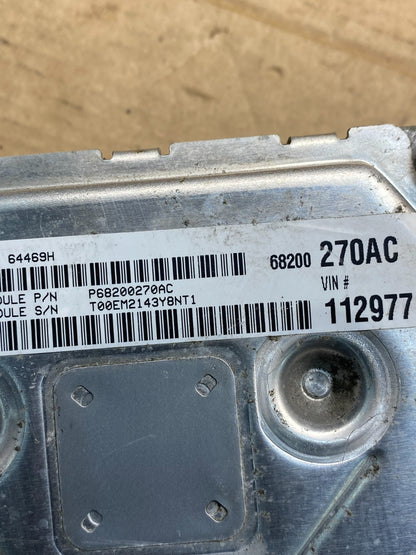 2014 Dodge Journey 2.4L ECU ECM Engine Computer Module p68200270ag ai7554 Dg2