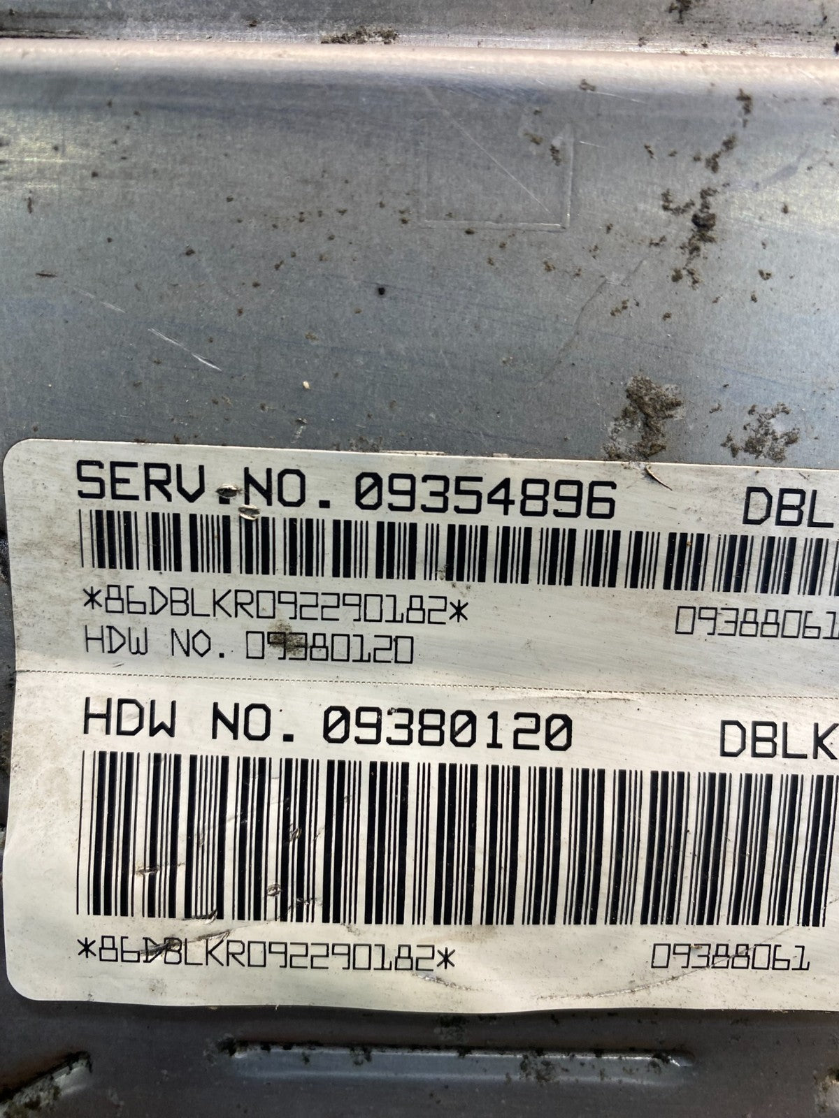 1999 2000 Chevrolet Silverado Engine Control Module ECM ECU 09354896 AD9389 DG2