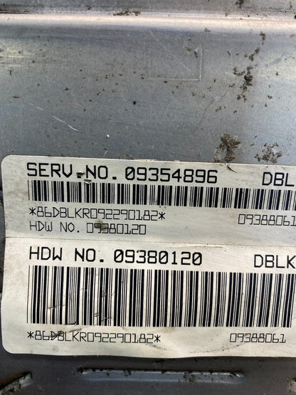 1999 2000 Chevrolet Silverado Engine Control Module ECM ECU 09354896 AD9389 DG2