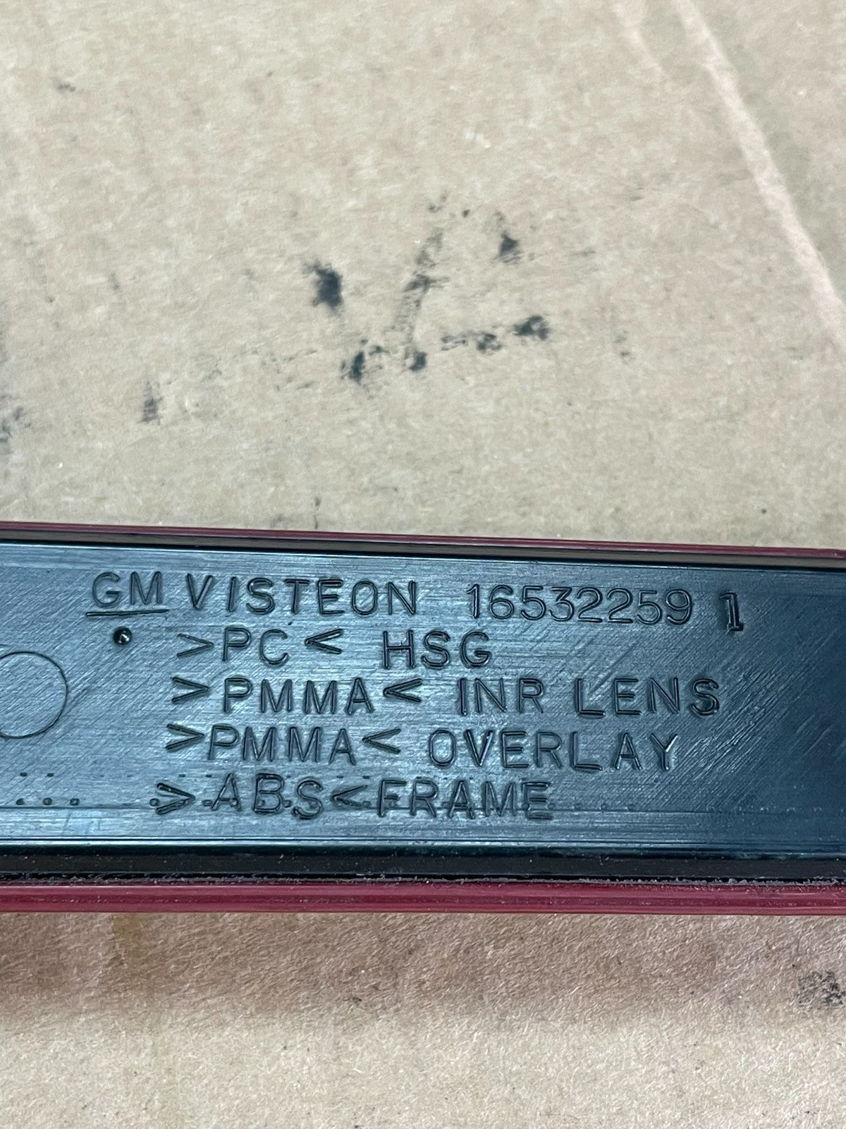2005 2006 2007 Cadillac Sts Center Trunk Third Brake Led Tail Light Oe AF5221 DG4