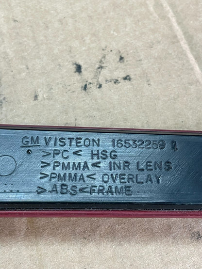 2005 2006 2007 Cadillac Sts Center Trunk Third Brake Led Tail Light Oe AF5221 DG4