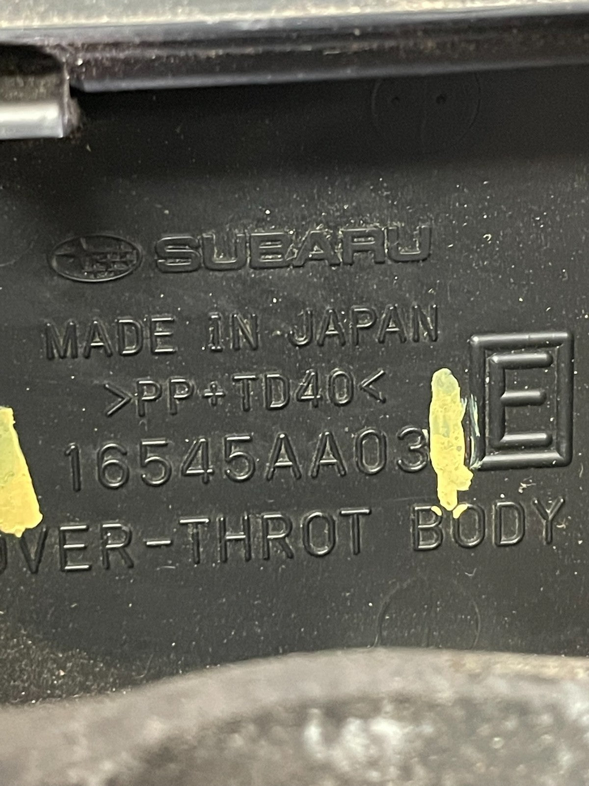 2010 to 2012 Subaru Legacy Air Box Cleaner AG30335