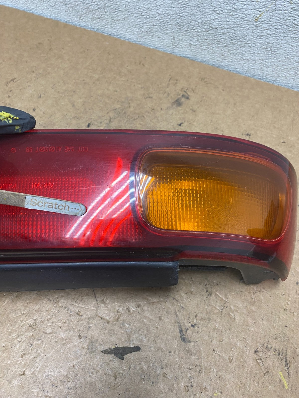 1992 to 1997 Subaru SVX Left Driver LH Side Tail Light S7620 DW3