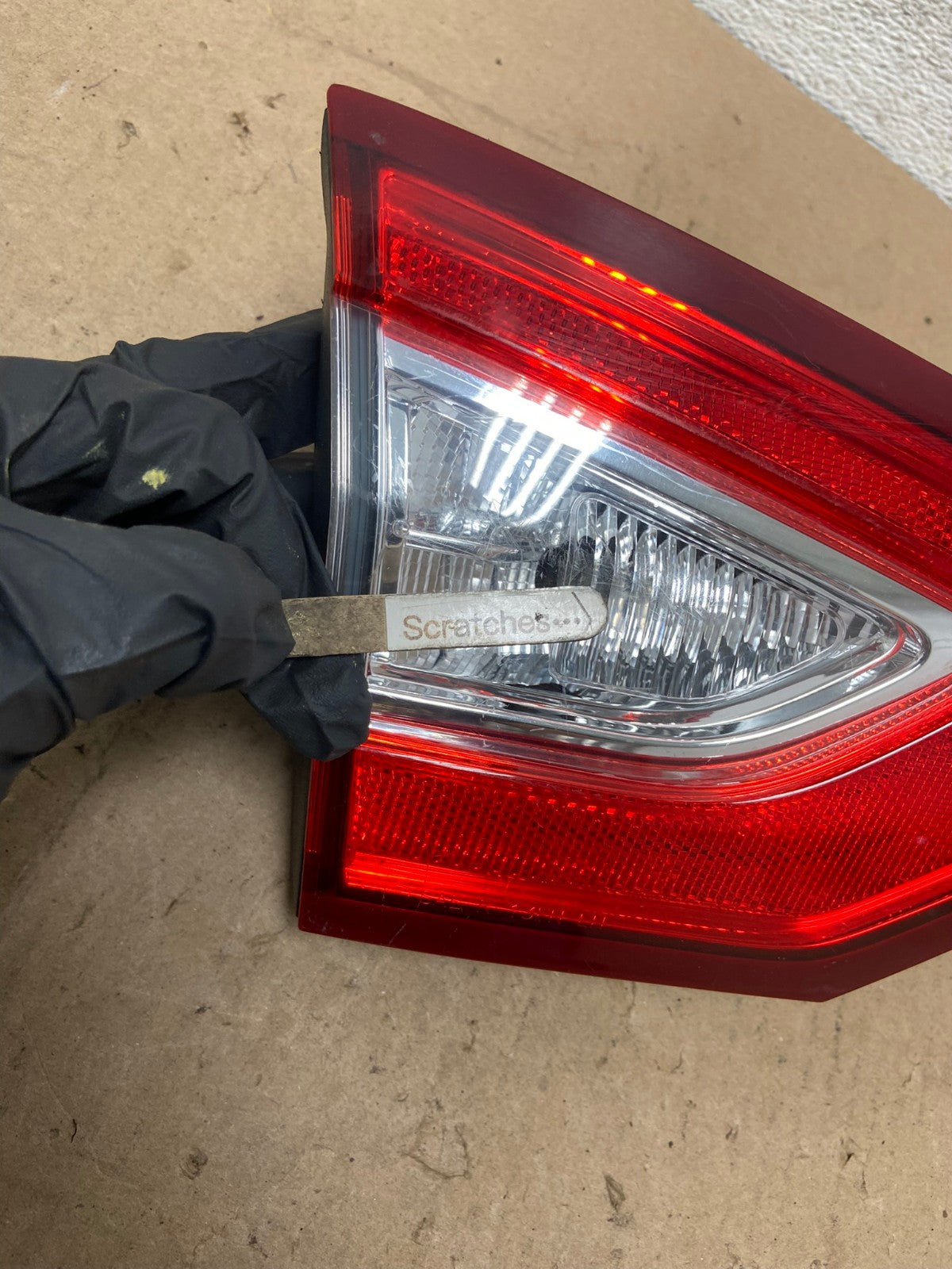 2013 to 2016 Ford Fusion Left Driver Side Tail Light Inner AG4877 LK3