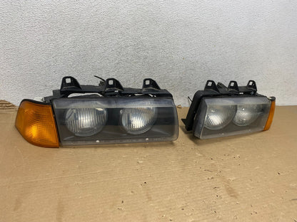 1992 to 1999 Bmw E36 318i 328i Left+Right Halogen Headlights AG9200 DW1