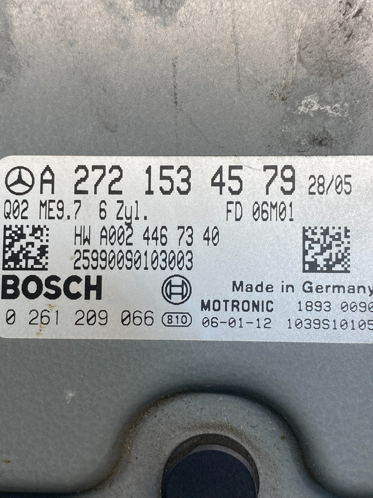 2006 to 2007 Mercedes 3.5L ECU E350 ML350 R350 Engine Computer Module AE6291 DG2