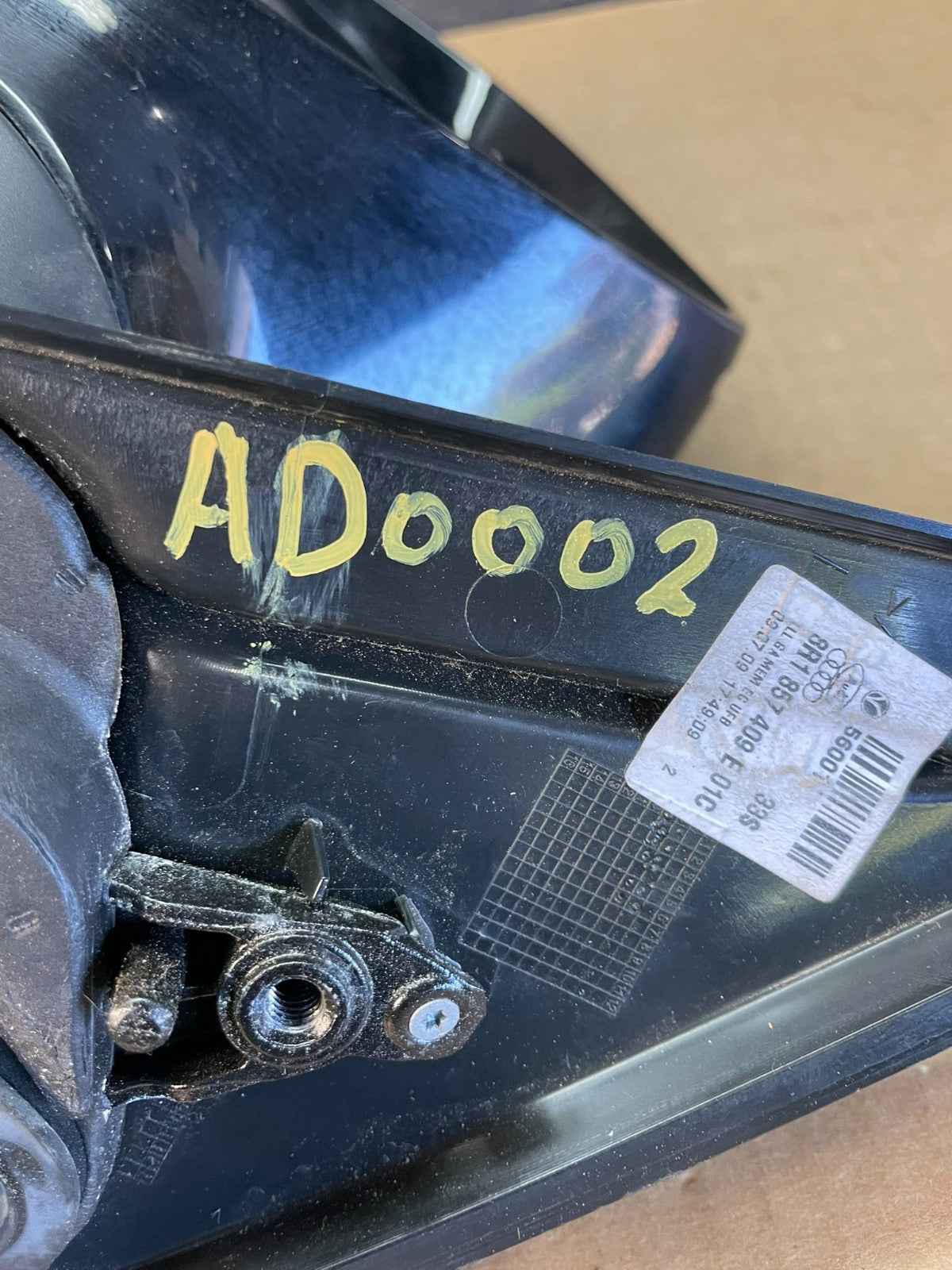 2009 to 2017 Audi Q5 Left Driver LH Side Door View Power Mirror AD0002 DW9