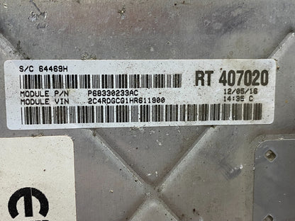 2016 2020 Dodge Caravan Engine Control Unit ECU Module AE0101 DG2