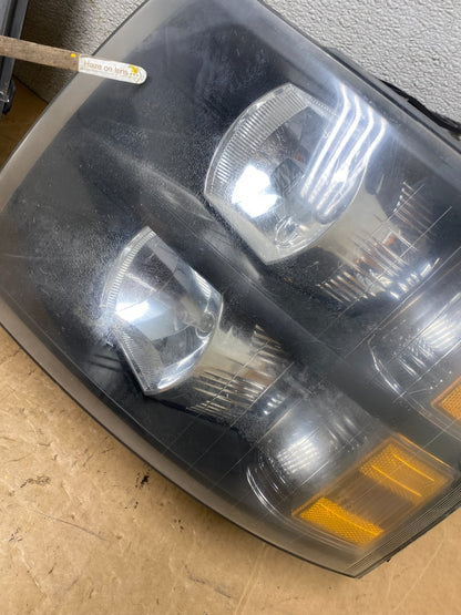 2007 to 2014 Chevrolet Silverado Left+Right Side Black Headlights T3342 DW10