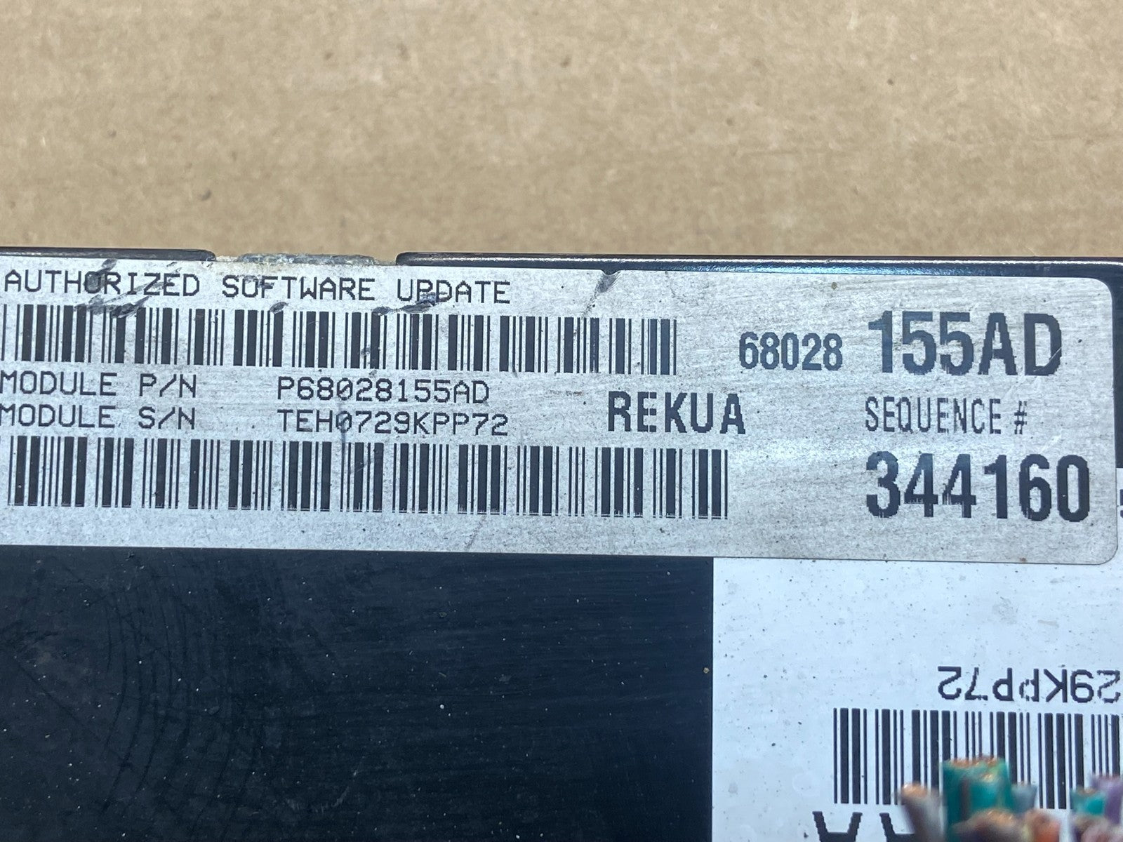 2009 to 2010 Jeep Grand Cherokee Computer Engine Control p68028155ad AE2463 DG2