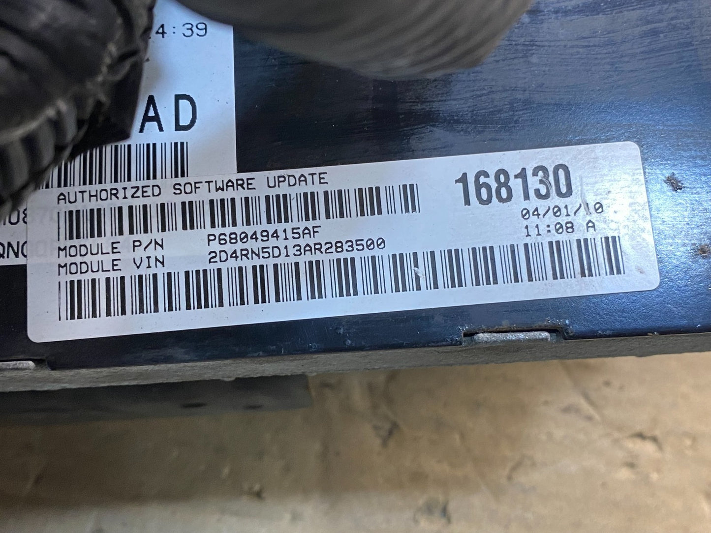 2010 Dodge Caravan Town & Country Engine Computer ECU ae0033 DG2