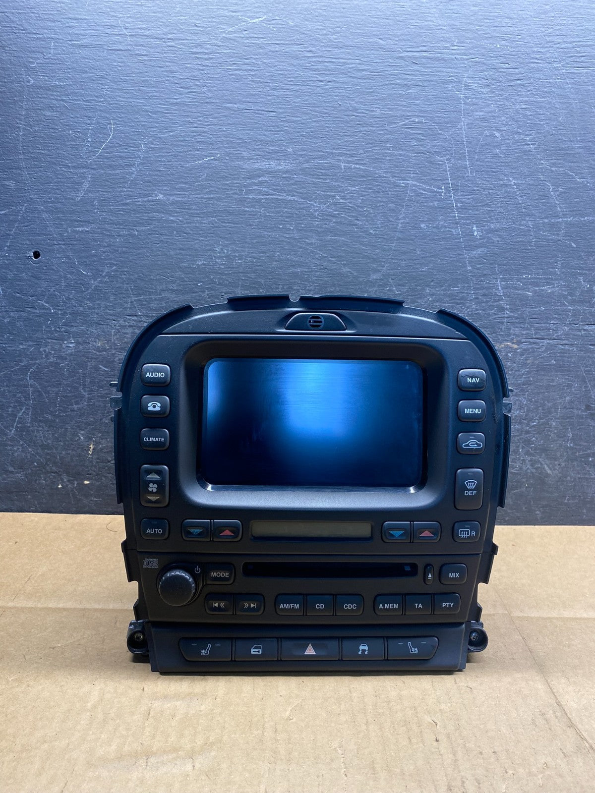 2003-2008 Jaguar S-Type Dash Climate A/C Screen Radio AM/FM Panel AI7629 DW0