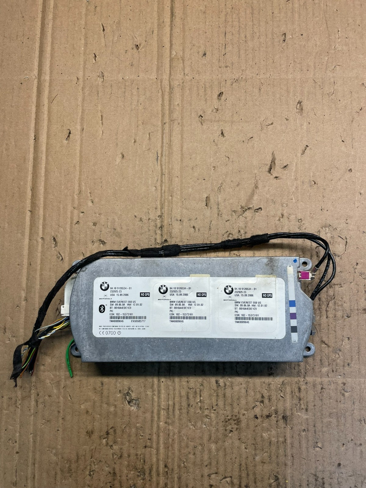 2007 to 2011 Bmw Bluetooth  Control Module Computer Telematics OEM S4696 DG0