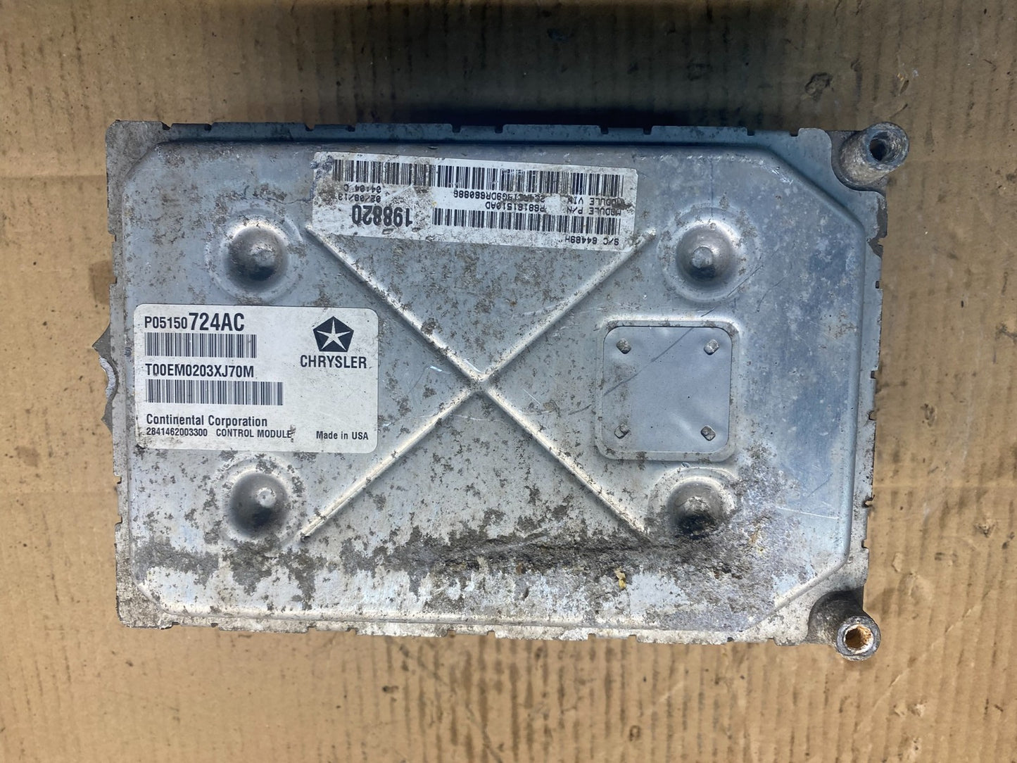 2012-13 Dodge Avenger 200 Engine Control Module P05150724AC ad1455 DG1