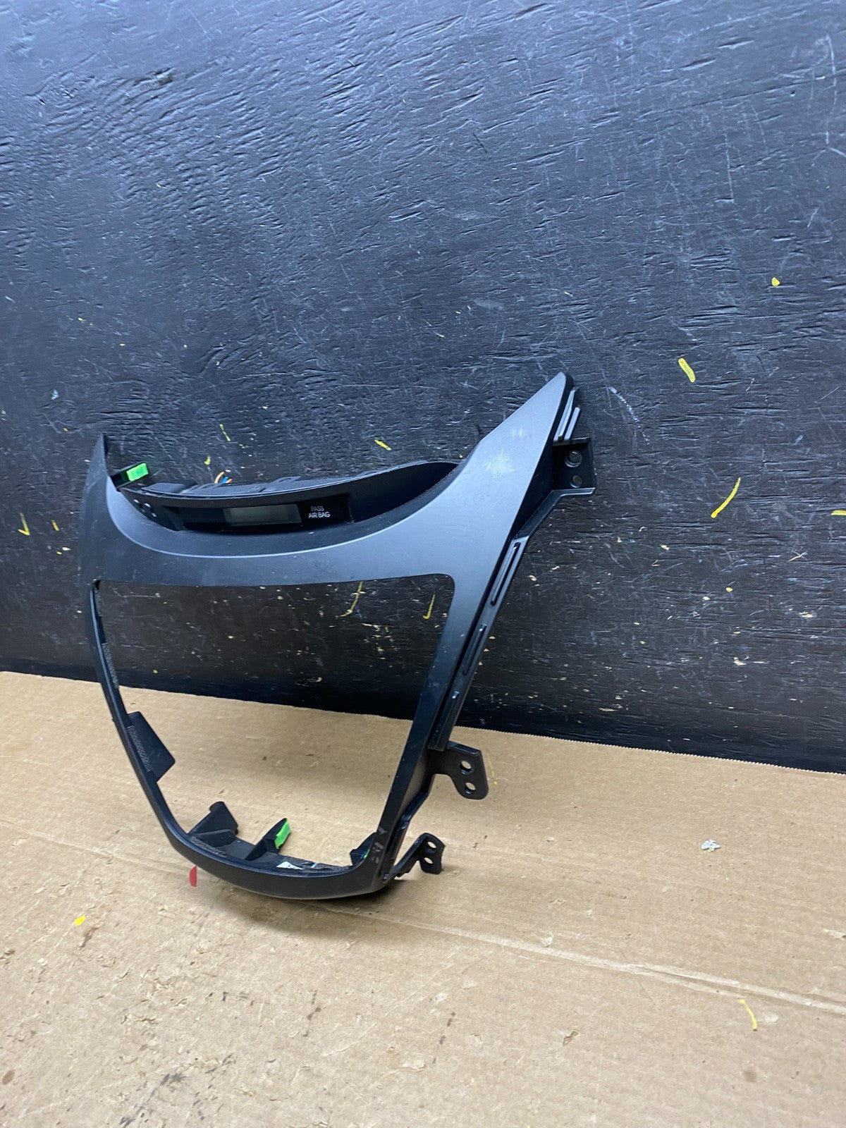 2011-2013 Hyundai Elantra Dash Radio Bezel Clock Display Trim OEM W9640 DG1