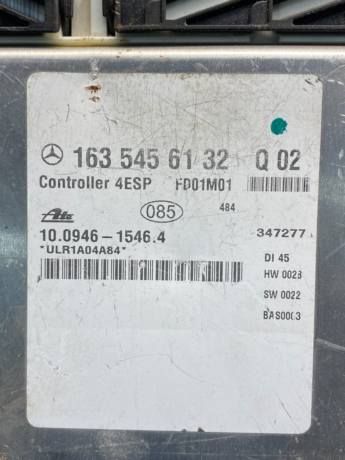 2000 - 2005 Mercedes ML-Class ABS ESP Control Module Unit af7670 DG2