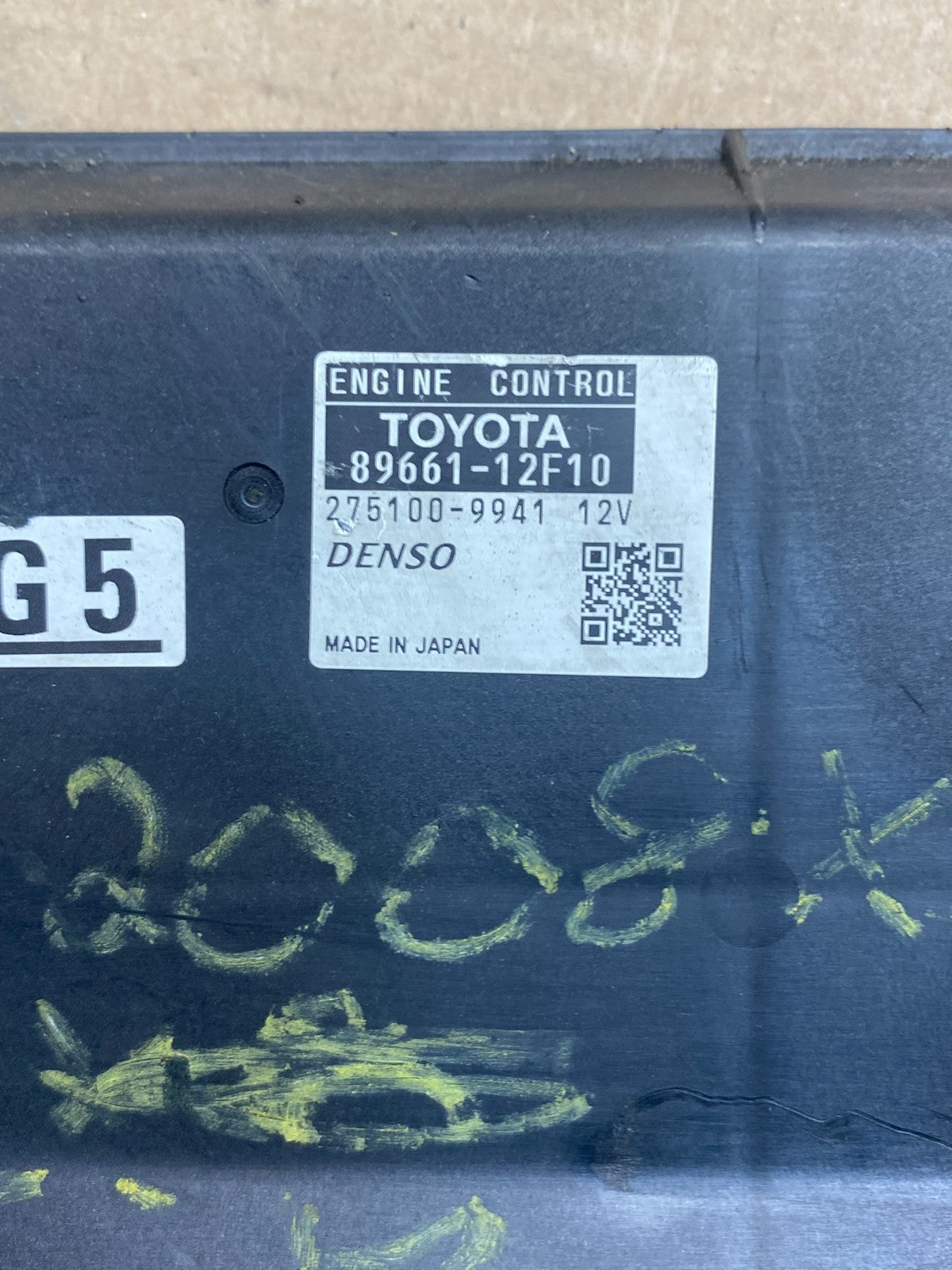 2008 Toyota XB Electronic Engine Control Module ECU ECM ah9836 DG2