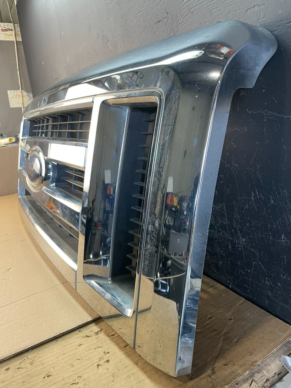 2008-2014 Ford Econoline E150 E250 Front Upper Chrome Grill Grille Oem ac2235 DG1