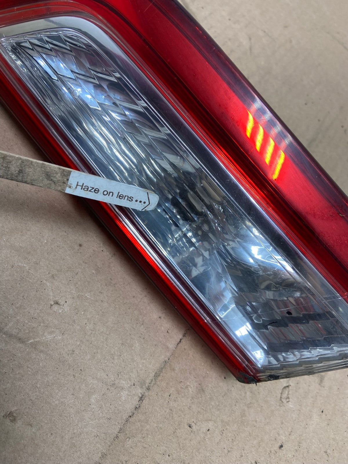 2012 2013 2014 Toyota Camry Right Passenger Rh Tail Light Inner AG4591 LK3