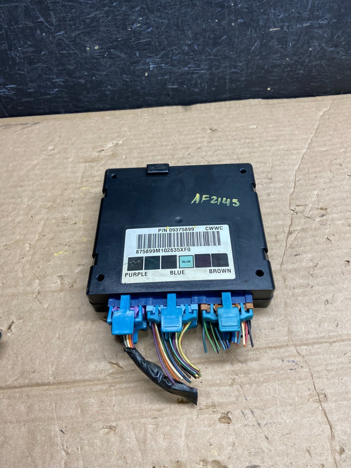 1999 to 2001 Chevrolet Astro Silverado Body Control BCM Module AF2145 DG3