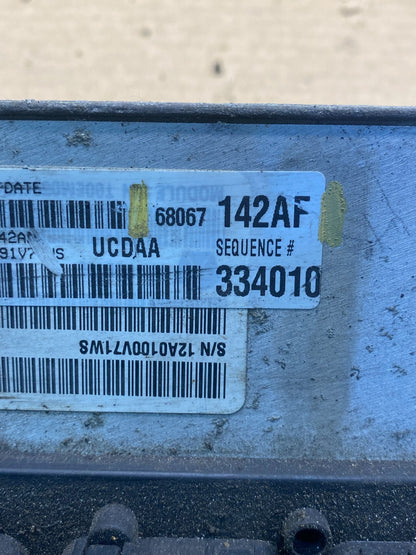 2011 Dodge Ram 5.7L Engine computer P68067142AF ECM PCM ECU AF4130 DW2
