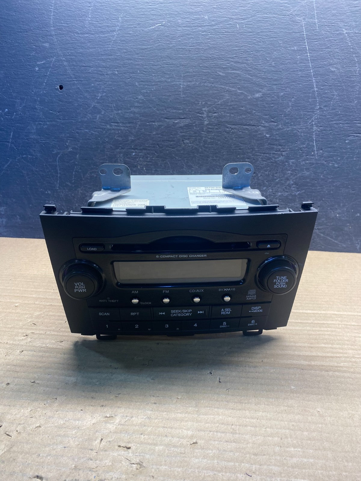 2007-2011 Honda CRV CR-V 6 CD AUX Player Radio Stereo CD Player AF3873 DW0