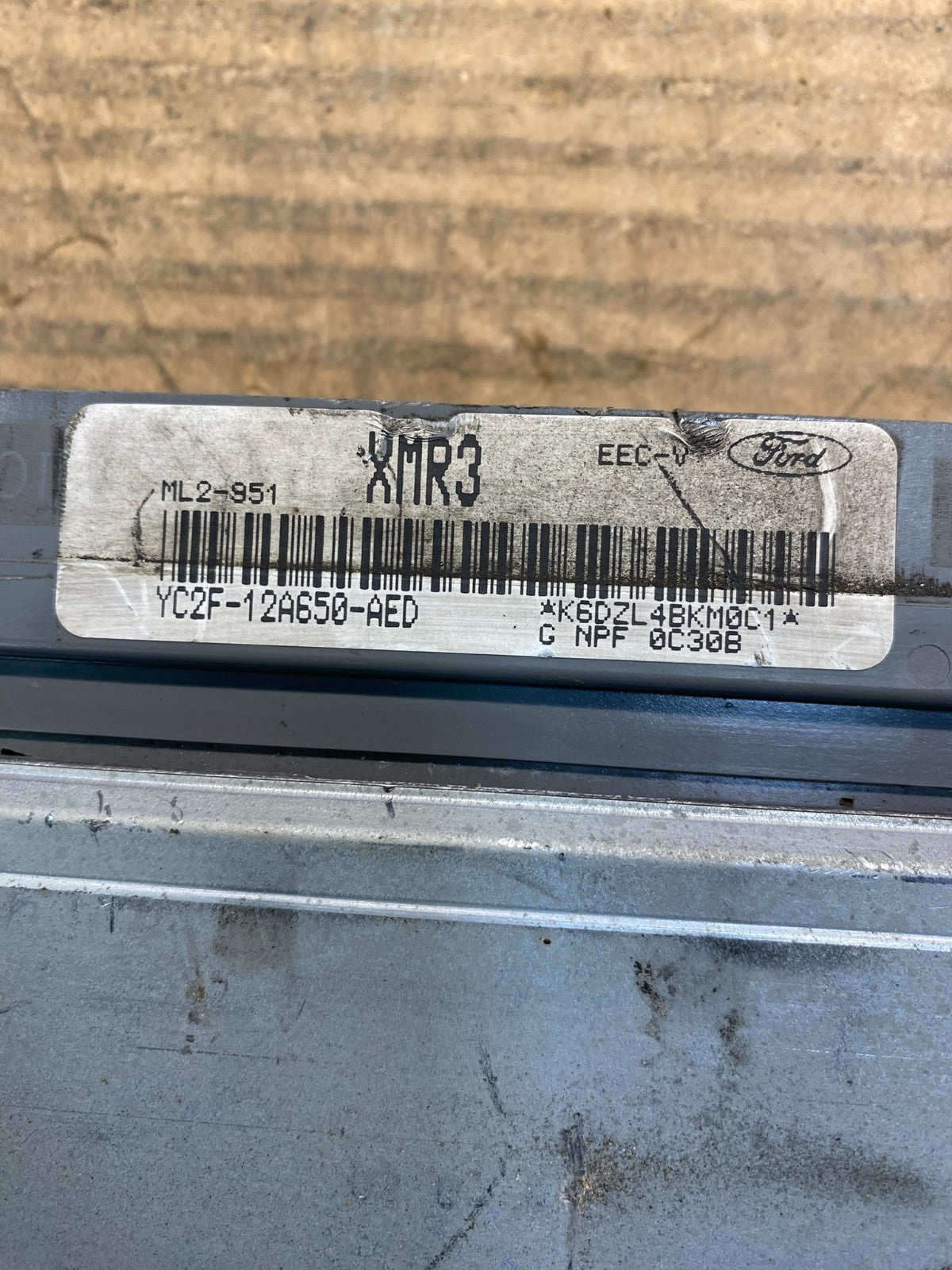 2002 Ford Van E150 E250 4.2L Engine Control ECU ECM yc2f-12a650-aed AA5781 DG3