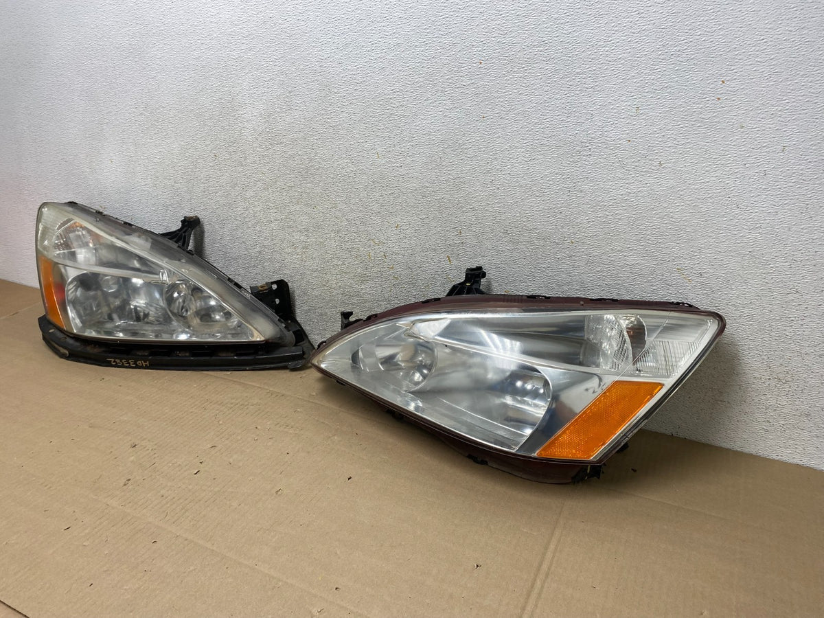 2003 - 2007 Honda Accord Left+Right Set Halogen Headlights AI1430 DW1