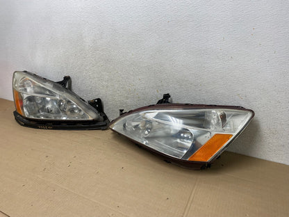2003 - 2007 Honda Accord Left+Right Set Halogen Headlights AI1430 DW1