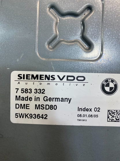 2007 to 2010 BMW N54 335i 535i Engine ECU ECM Computer Module 7583332 AB7182 DG2
