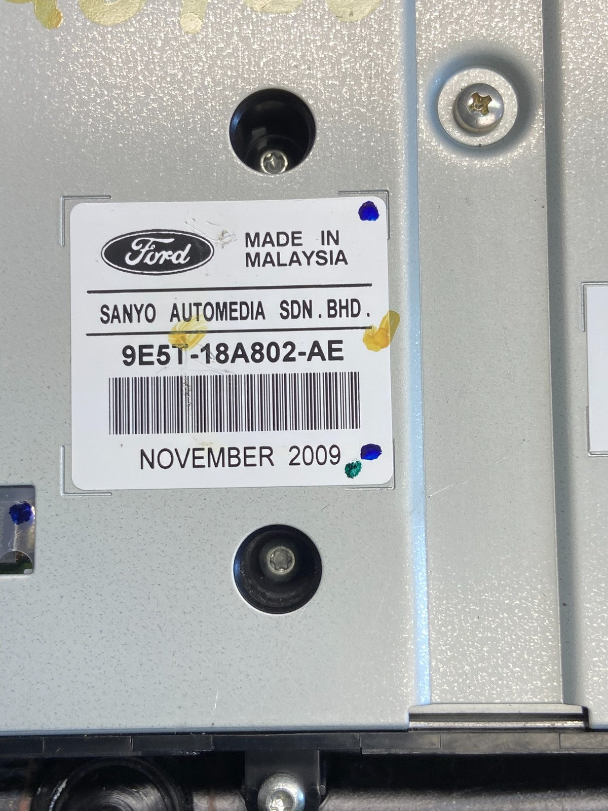 2010 to 2012 Ford Fusion Radio Climate Control A/C Control AG8756 DG5