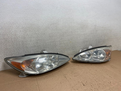 2002 2003 2004 Toyota Camry Left+Right Set Side Halogen Headlights Y2900 DW2