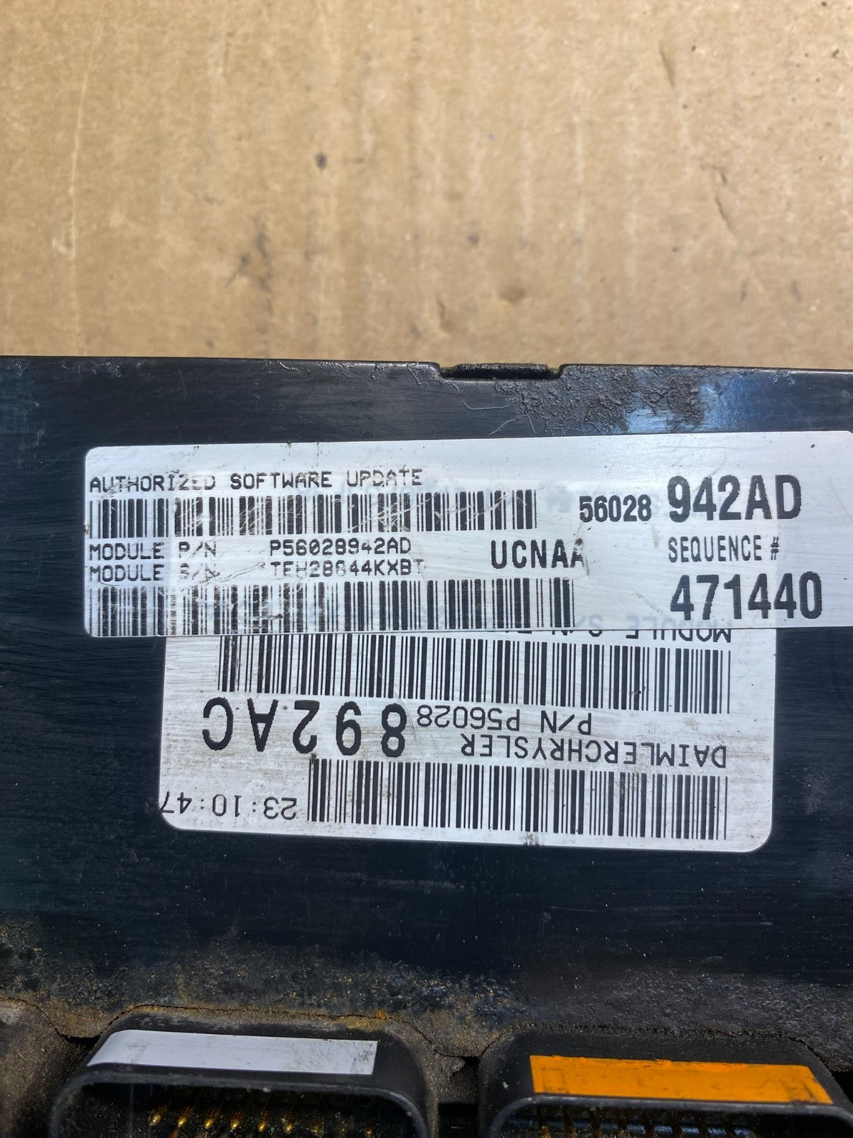 2005 Dodge Ram 1500 Engine Computer 4.7L V8 ECM ECU p56028942ad OEM AB4107 DG2