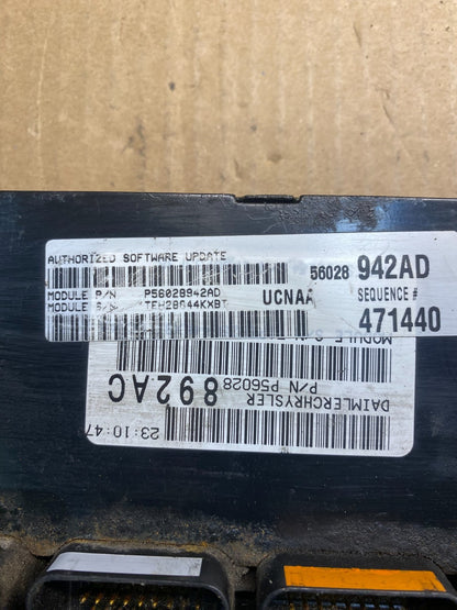 2005 Dodge Ram 1500 Engine Computer 4.7L V8 ECM ECU p56028942ad OEM AB4107 DG2