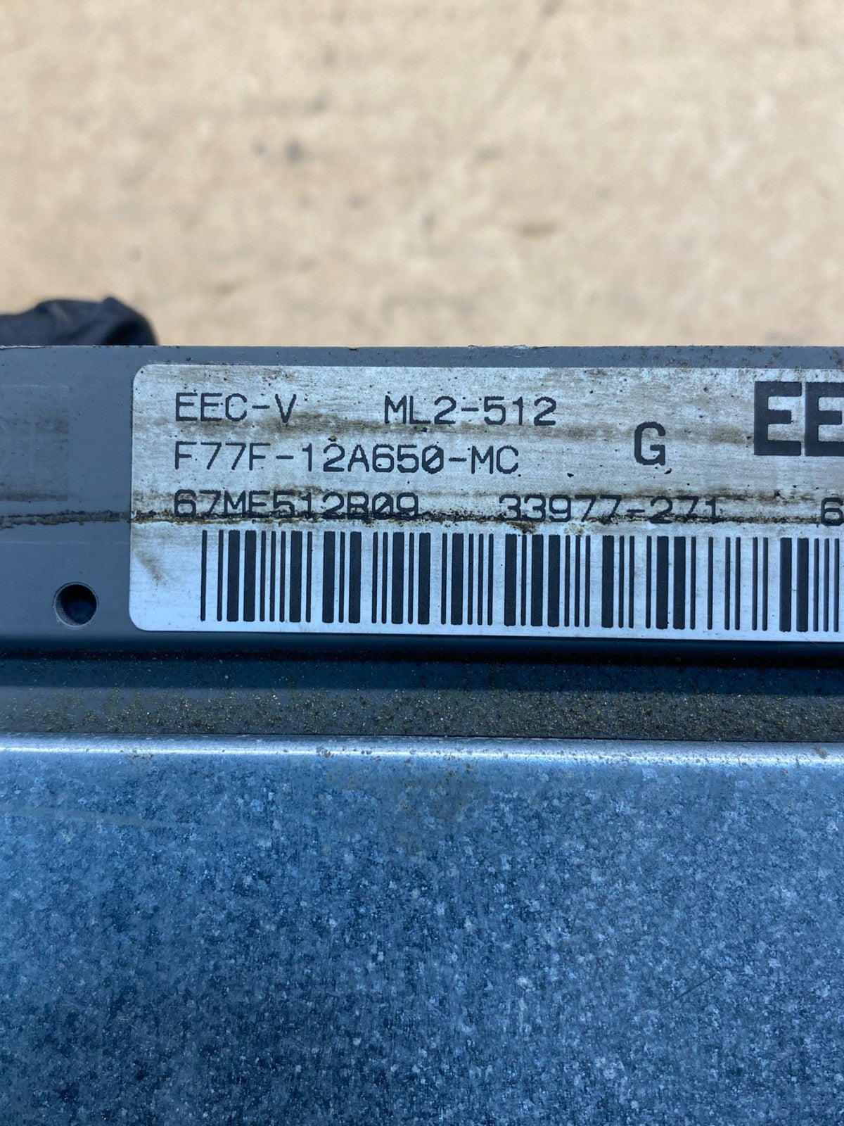 1997 Ford Ranger 2.3L Engine Control Unit ECU Computer Module AD7312 DG2