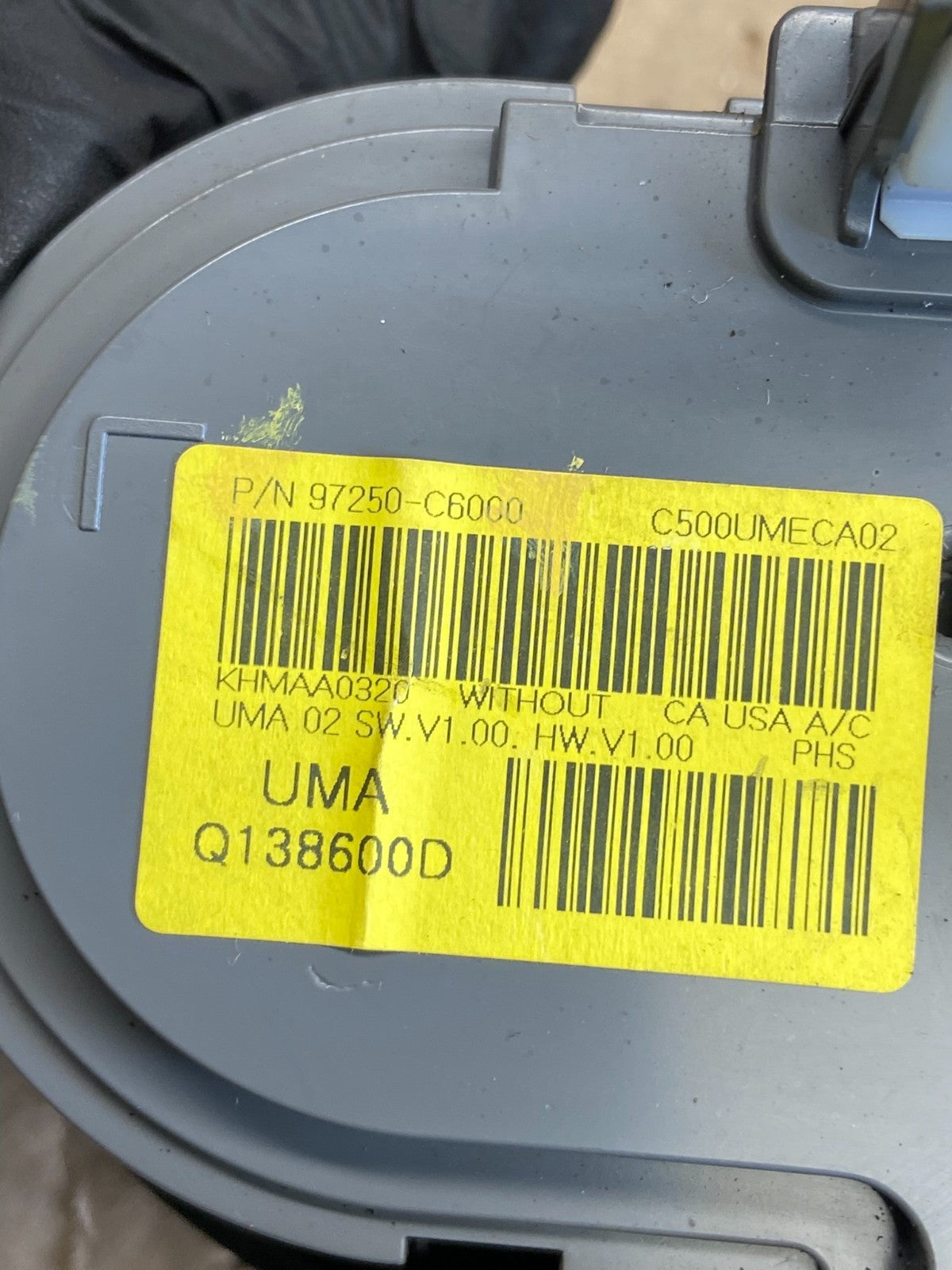 2016 to 2018 Kia Sorento Temperature AC Climate Control 97250-C5XXX  AB2290 DG5
